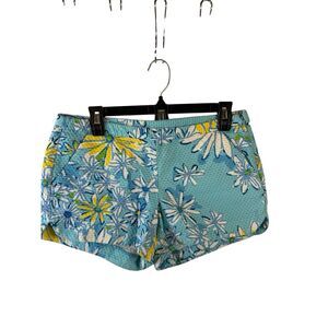 Lily Pulitzer Blue Yellow daisy shorts size 4